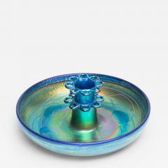 Tiffany Studios Decorated Favrile Glass Flower Frog Centerpiece - 4242106