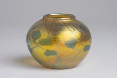 Tiffany Studios Decorated Gold Iridescent Cabinet Vase - 4696743