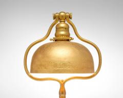 Tiffany Studios Desk Lamp Gilt Brass Bell Shaped Shade Model 424 circa 1910 - 4463269