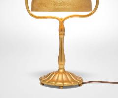 Tiffany Studios Desk Lamp Gilt Brass Bell Shaped Shade Model 424 circa 1910 - 4463270