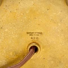 Tiffany Studios Desk Lamp Gilt Brass Bell Shaped Shade Model 424 circa 1910 - 4463279