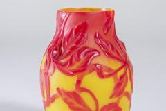 Tiffany Studios Favrile Glass Cameo Cabinet Vase with Applied Handles - 4478514