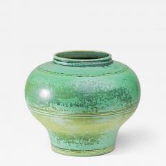 Tiffany Studios Favrile Pottery Vase with Crystalline Glaze - 4758018