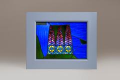 Tiffany Studios Rare Peacock Sample Panel - 4387984