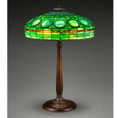 Tiffany Studios Rare Tiffany Studios Jade Ring Table Lamp - 3065003