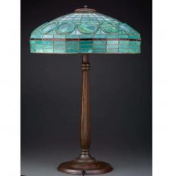 Tiffany Studios Rare Tiffany Studios Jade Ring Table Lamp - 3065012