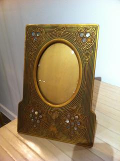 Tiffany Studios Tiffany Studios Bronze Dore Abalone Picture Frame - 78872