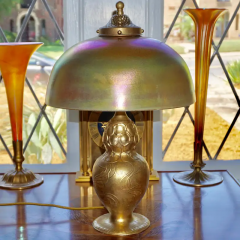 Tiffany Studios Tiffany Studios Gilt Bronze and Favrile Table Lamp - 3013201