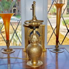 Tiffany Studios Tiffany Studios Gilt Bronze and Favrile Table Lamp - 3013218
