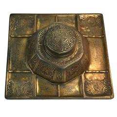 Tiffany Studios Tiffany Studios New York Large Zodiac Bronze Ink Well - 4527059