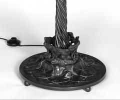 Tiffany Style Bronze Twelve Light Floor Lamp with Charles Lotton Art Glass Shade - 4706330