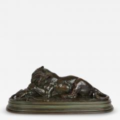 Tigre Devorant une Gazelle Antoine Louis Barye Barbedienne - 4413587