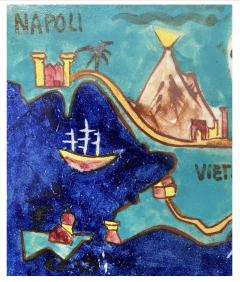 Tile of a Map of Naples  - 4311515