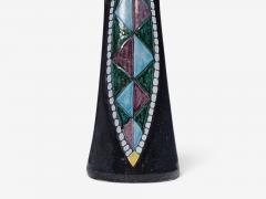 Tilgmans Keramik Large Table Lamp Dark Blue Ceramic Sweden 1958 - 4802311