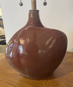 Tim Orr Pair of Tim Orr French 1960s Art Pottery Mid Century Table Lamps - 3335637