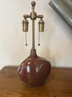 Tim Orr Pair of Tim Orr French 1960s Art Pottery Mid Century Table Lamps - 3335730