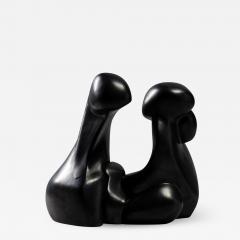 Tim Orr Tim Orr Ceramic Sculpture with Black Glazing France Late 1970s - 1818818