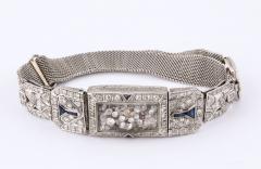 Timeless Flexible Art Deco Bracelet with Floating Diamonds - 2915027