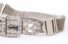 Timeless Flexible Art Deco Bracelet with Floating Diamonds - 2915030