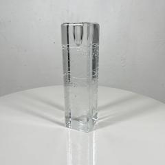 Timo Sarpaneva 1970s Arkipelago Candle Holder Glass Ice Timo Sarpaneva Iittala Finland - 2907173