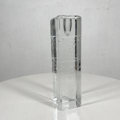 Timo Sarpaneva 1970s Arkipelago Candle Holder Glass Ice Timo Sarpaneva Iittala Finland - 2907174