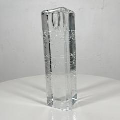 Timo Sarpaneva 1970s Arkipelago Candle Holder Glass Ice Timo Sarpaneva Iittala Finland - 2907175