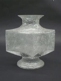 Timo Sarpaneva Five Scandinavian Midcentury Blown Ice Glass Vases by Timo Sarpaneva Iittala - 4108781