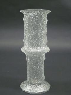 Timo Sarpaneva Five Scandinavian Midcentury Blown Ice Glass Vases by Timo Sarpaneva Iittala - 4108789