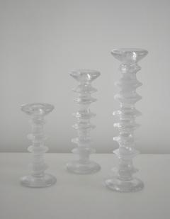 Timo Sarpaneva Mid Century Glass Candlesticks - 2089701