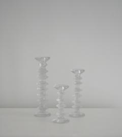 Timo Sarpaneva Mid Century Glass Candlesticks - 2089704