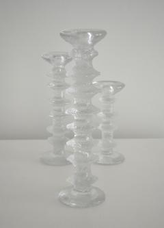 Timo Sarpaneva Mid Century Glass Candlesticks - 2089738