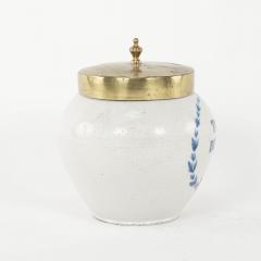 Tin Glazed Tabac deParis Tobacco Jar - 3263904