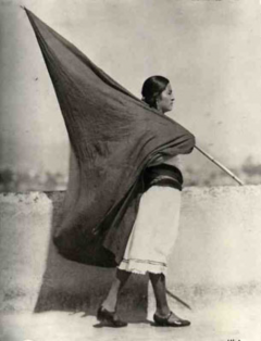 Tina Modotti Woman with Flag 1928 - 2944232