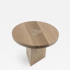 Tinatin Kilaberidze Round Side Table by Tinatin Kilaberidze in Oak - 770211