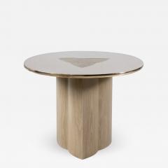 Tinatin Kilaberidze Side table with BRONZE TOP and Inlay by Tinatin Kilaberidze - 751087