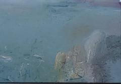 Tino Zago Foghorn Time 1984 Acrylic on Canvas 42 x 138  - 4373969