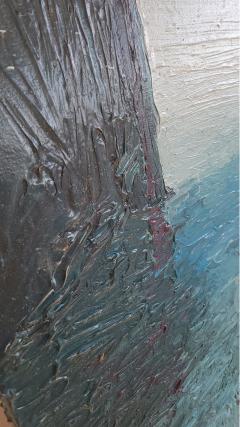 Tino Zago Foghorn Time 1984 Acrylic on Canvas 42 x 138  - 4373972