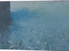 Tino Zago Foghorn Time 1984 Acrylic on Canvas 42 x 138  - 4373974