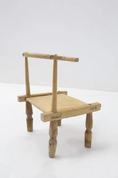 Tiny Wooden Chairs in Style African - 3652625