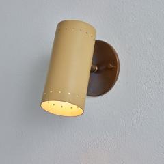 Tito Agnoli 1960s Tito Agnoli Beige Metal and Brass Articulating Sconce for O Luce - 2998986