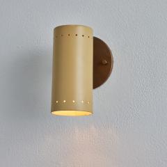 Tito Agnoli 1960s Tito Agnoli Beige Metal and Brass Articulating Sconce for O Luce - 2998988