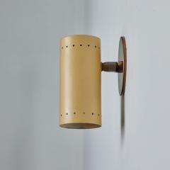 Tito Agnoli 1960s Tito Agnoli Beige Metal and Brass Articulating Sconce for O Luce - 2998990