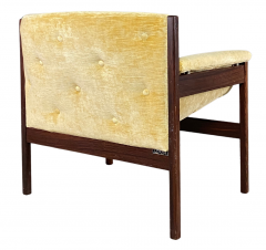 Tito Agnoli 1960s Tito Agnoli rosewood velvet lounge ottoman - 3793670