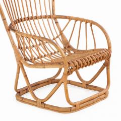 Tito Agnoli A Pair of Rattan Lounge Chairs Attributed to Tito Agnoli  - 4277605
