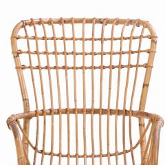 Tito Agnoli A Pair of Rattan Lounge Chairs Attributed to Tito Agnoli  - 4277608
