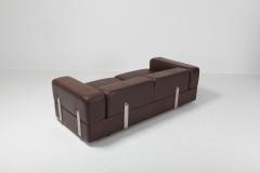 Tito Agnoli Daybed Sofa 711 by Tito Agnoli for Cinova in Brown Leather - 3375177