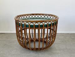 Tito Agnoli ITALIAN RATTAN TABLE - 2238597