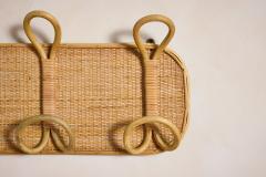 Tito Agnoli Italian Rattan Coat Rack - 4349749
