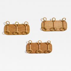 Tito Agnoli Italian Rattan Coat Rack - 4351835