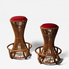 Tito Agnoli Pair of High Stools by Tito Agnoli for Bonacina - 4801452